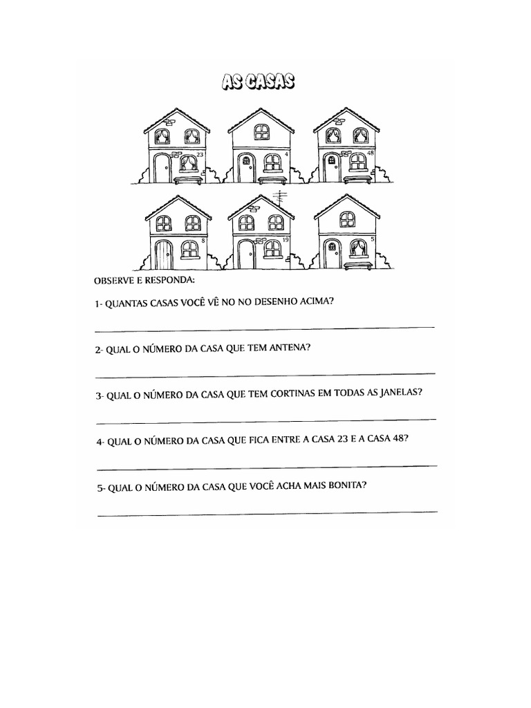 Matemática As Casas | PDF
