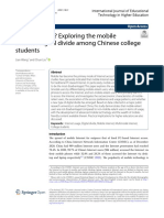 Lost in Mobile? Exploring The Mobile Internet Digital Divide Among Chinese College Students