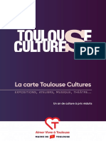 Brochure de la Carte Toulouse Cultures (2022-2023)