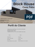 Casa Pátio - Proj Arq Inter 4 - Cleverson JR - Arq Urb 4°t
