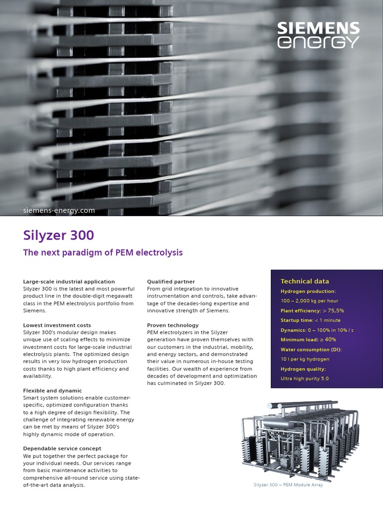Datasheet Pem Electrolyzer 17 5mw | PDF