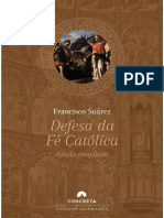 Defesa Da Fé Católica Edição Compilada Francisco Suárez