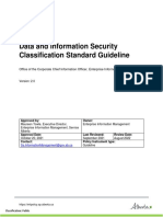 Data and Information Security Classification Standard Guideline - 2021