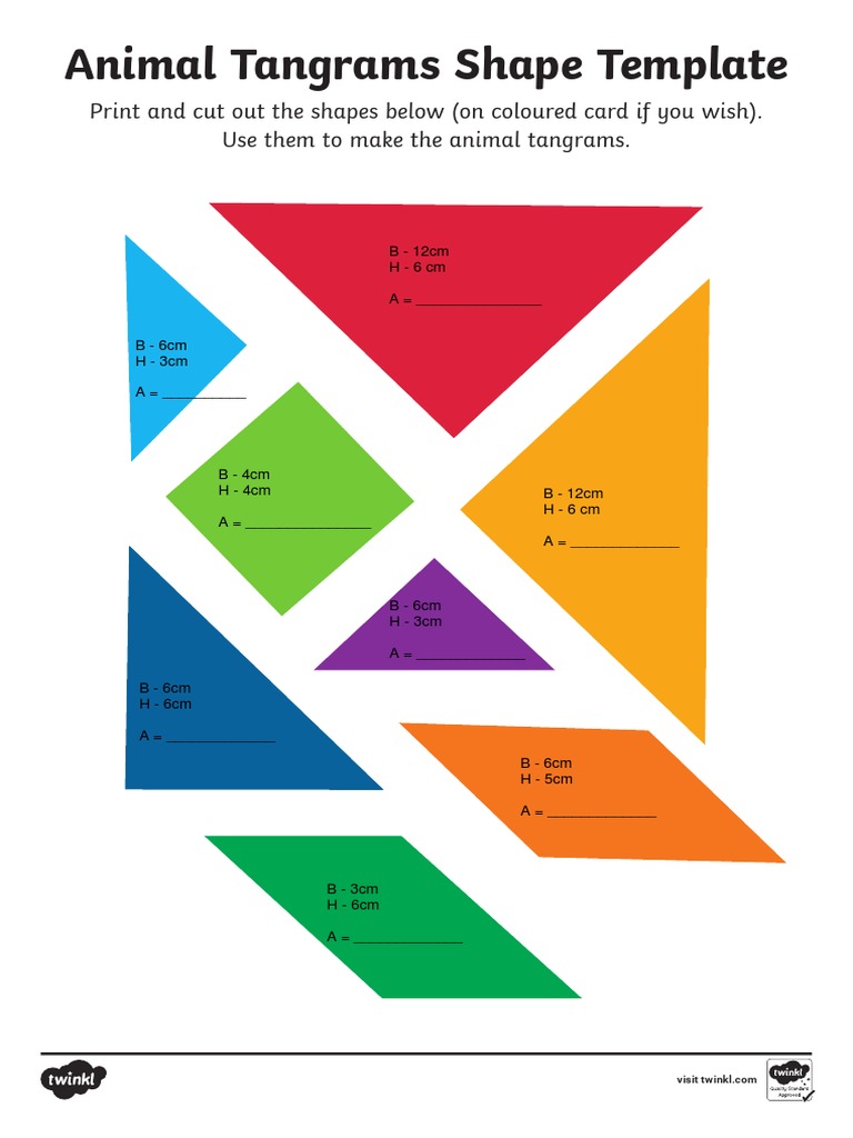 Animal Tangram Shape Templates | PDF