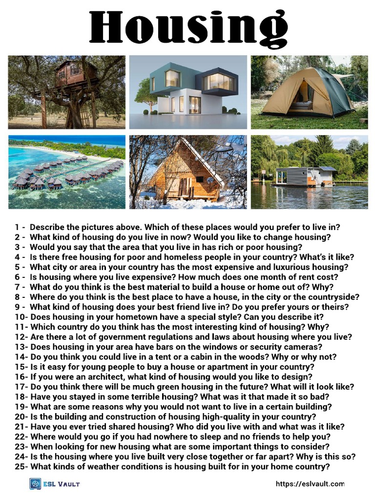 25 Housing Conversation Questions Pdf