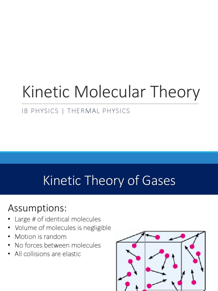 Kinetic Molecular Theory Overview | PDF | Gases | Temperature