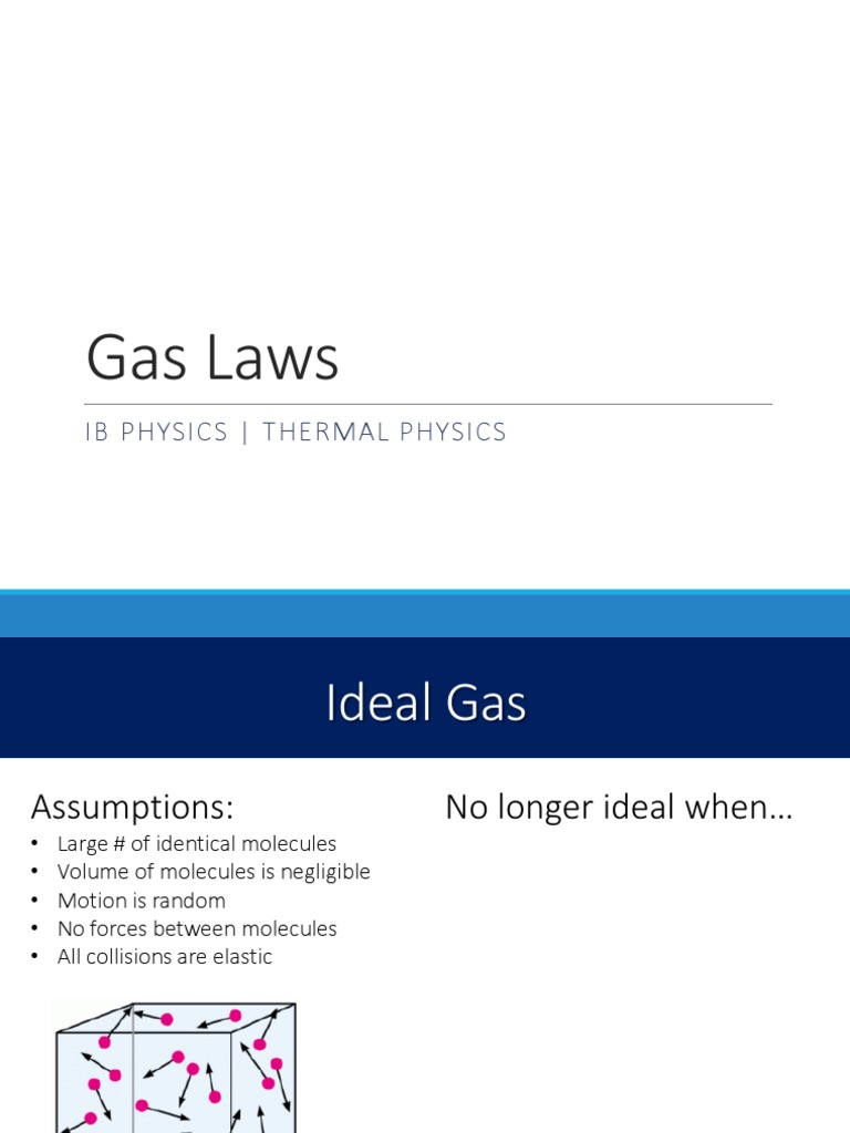 Thermal 6 Gas Laws PDF