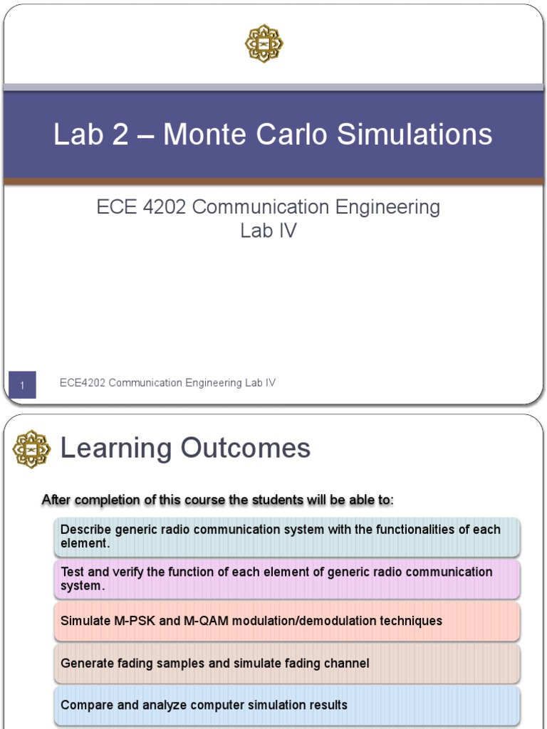 Monte Carlo Simulations in Communication Systems | PDF | Monte Carlo ...