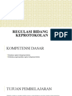 Kd. 3.12 Regulasi Bidang Keprotokolan