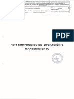 16.1 ACTA DE OPERACIÓN Y MANTENIMIENTO