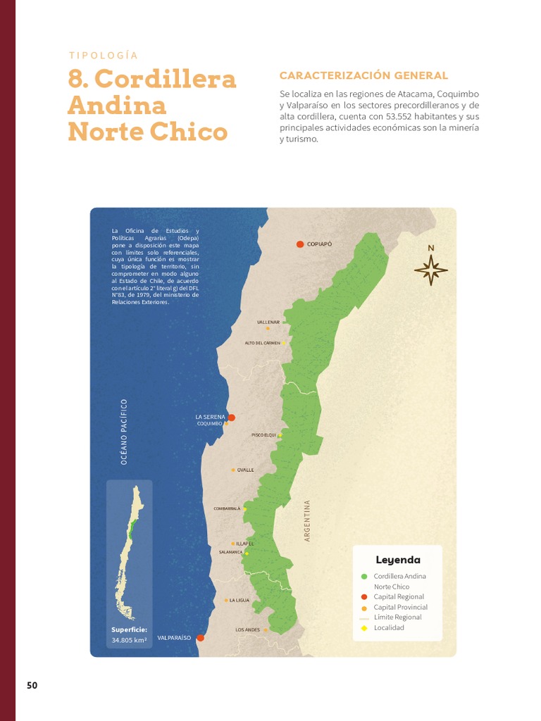 Mapa y Caracterización del Norte Chico | PDF | Andes | Clima
