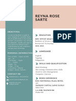 Reyna Rose Sarte: Objectives