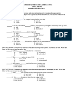 4th Periodical Test in English VI