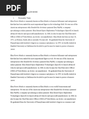 Elon Musk - complete