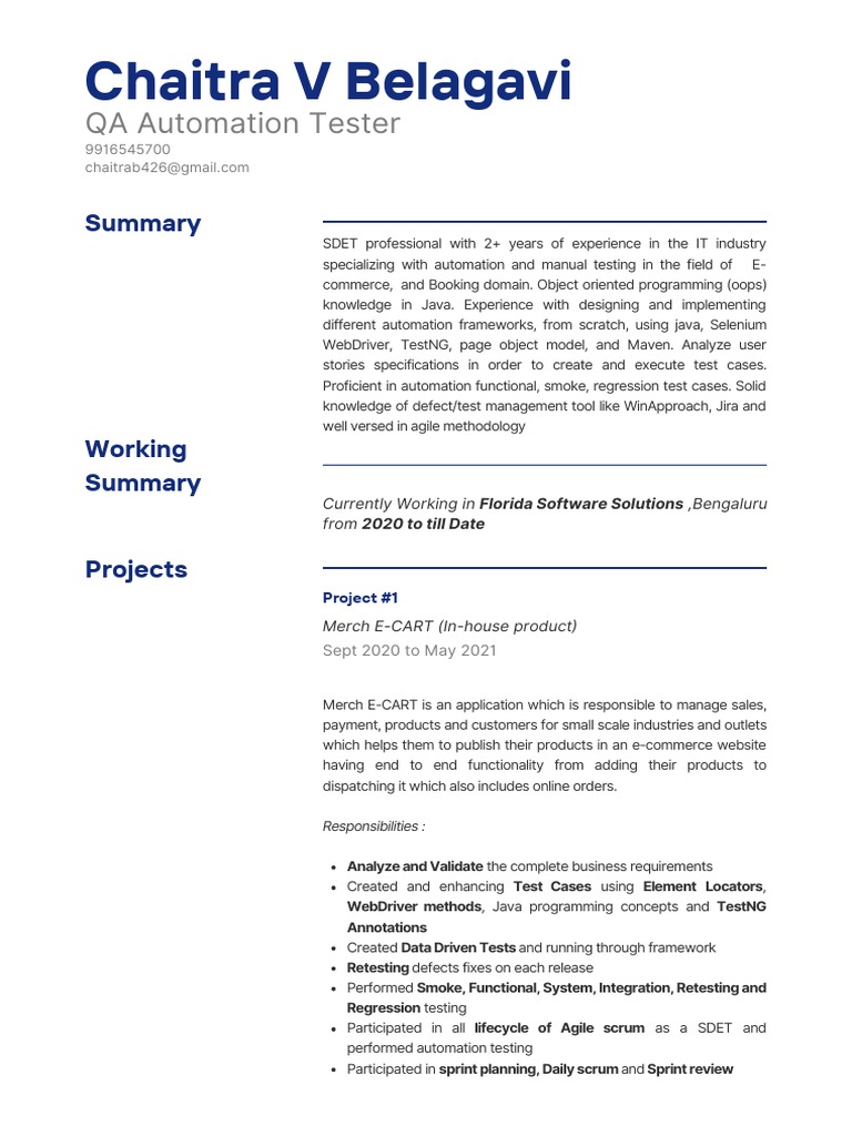 SDET with Java & Selenium Expertise | PDF | Software Testing | Selenium ...