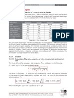 Calculation and Selection of A Control Valve For Liquids & Stem