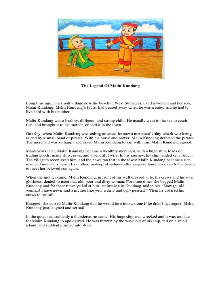 Legenda Kelam Malin Kundang Kapal Tenggelam