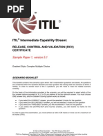 ITIL Intermediate Capability RCVSample1 SCENARIO BOOKLET v5.1