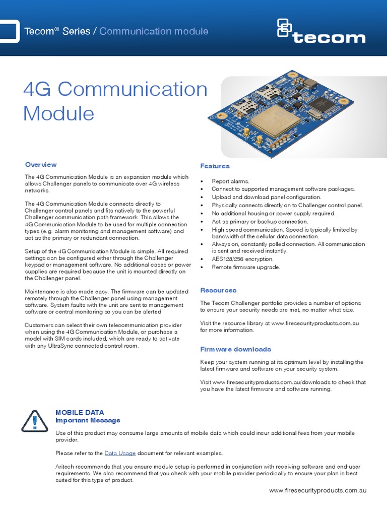 4GComms DS | PDF