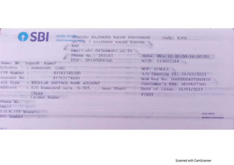 Account Details | PDF