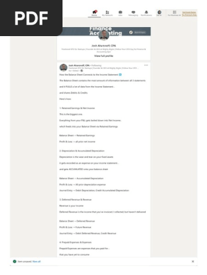 How Balance sheet connects with income statement_CFO guy