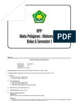 RPP Matematika Kelas 6 Semester 1 Mim Karanganyar 2013 2014