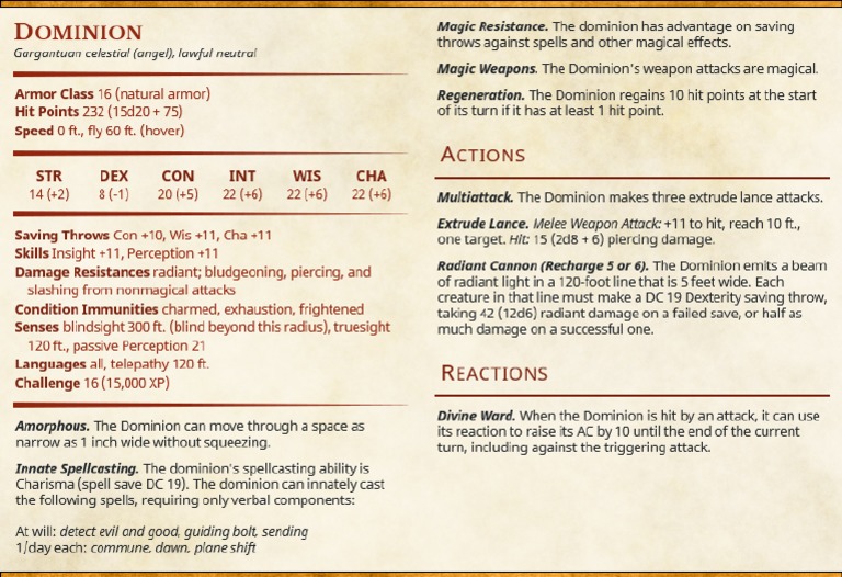Dominion | PDF