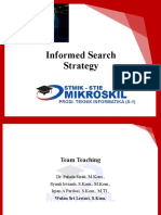Pertemuan 6 Informed Search Strategy - 2018