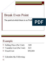 Break Even Point 1