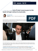 Why The Acquittal of Luke Lazarus Goes To The Heart of Rape Culture in Australia