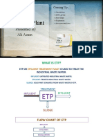 Effluent Treatment Plant: Presented by Ali Azam