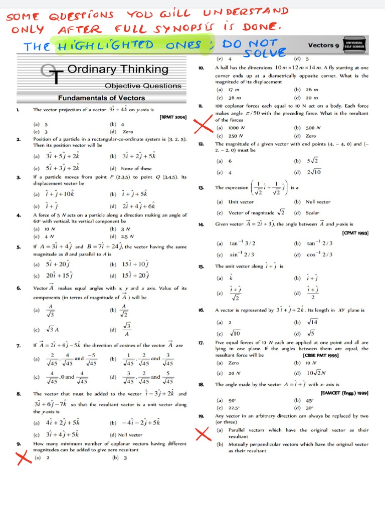 Questions uss vectors physics pdf