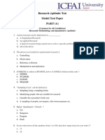 PHD Entrance Model Test Paper 2023
