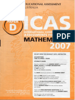 Maths D 2007 With Answers