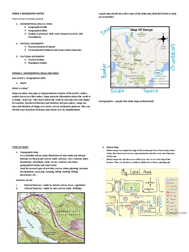 Form 5 Geography Study Guide | PDF