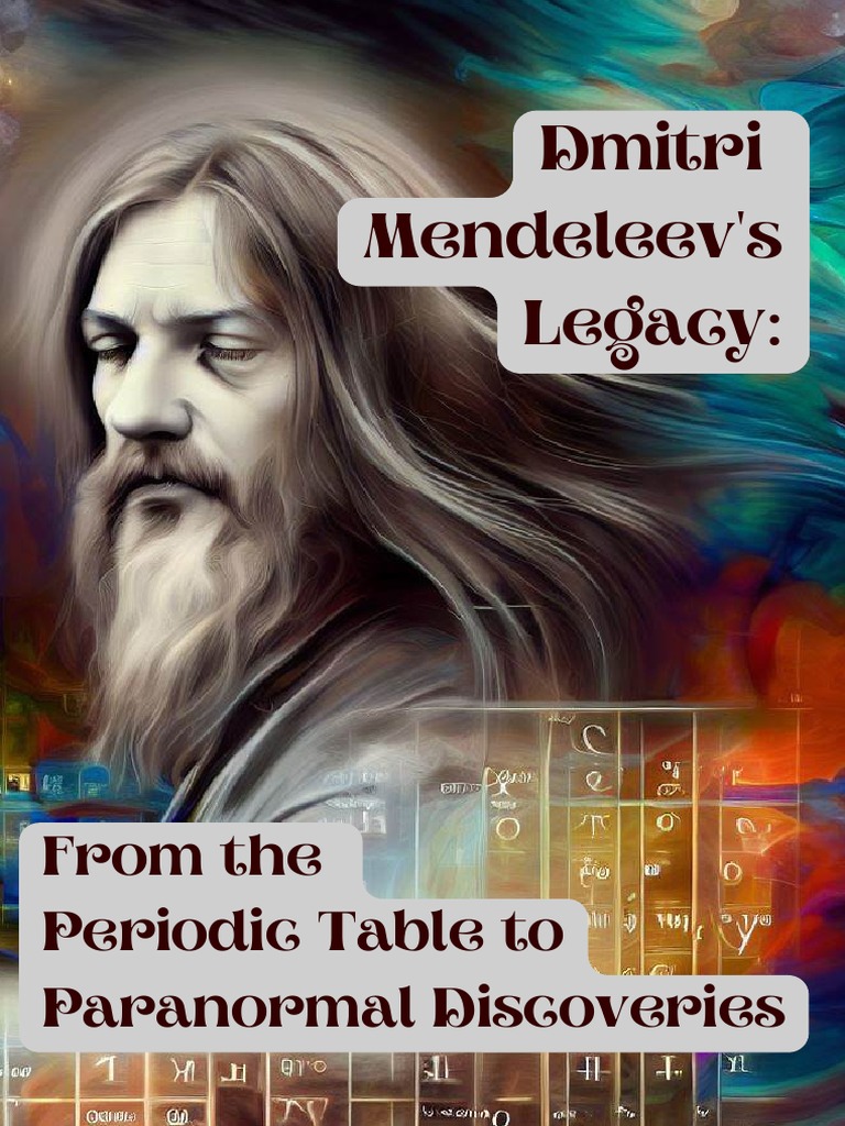 Dmitri mendeleev s legacy from the periodic table to paranormal