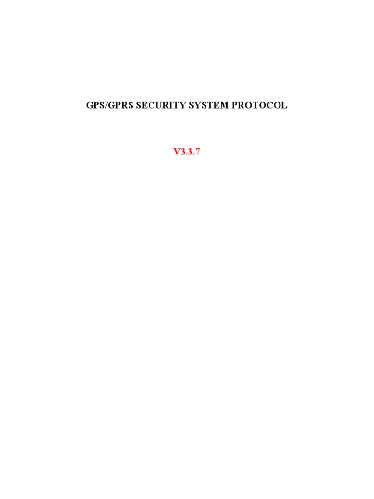 TRACKPRO GPS Security System Protocol | PDF | String (Computer Science ...