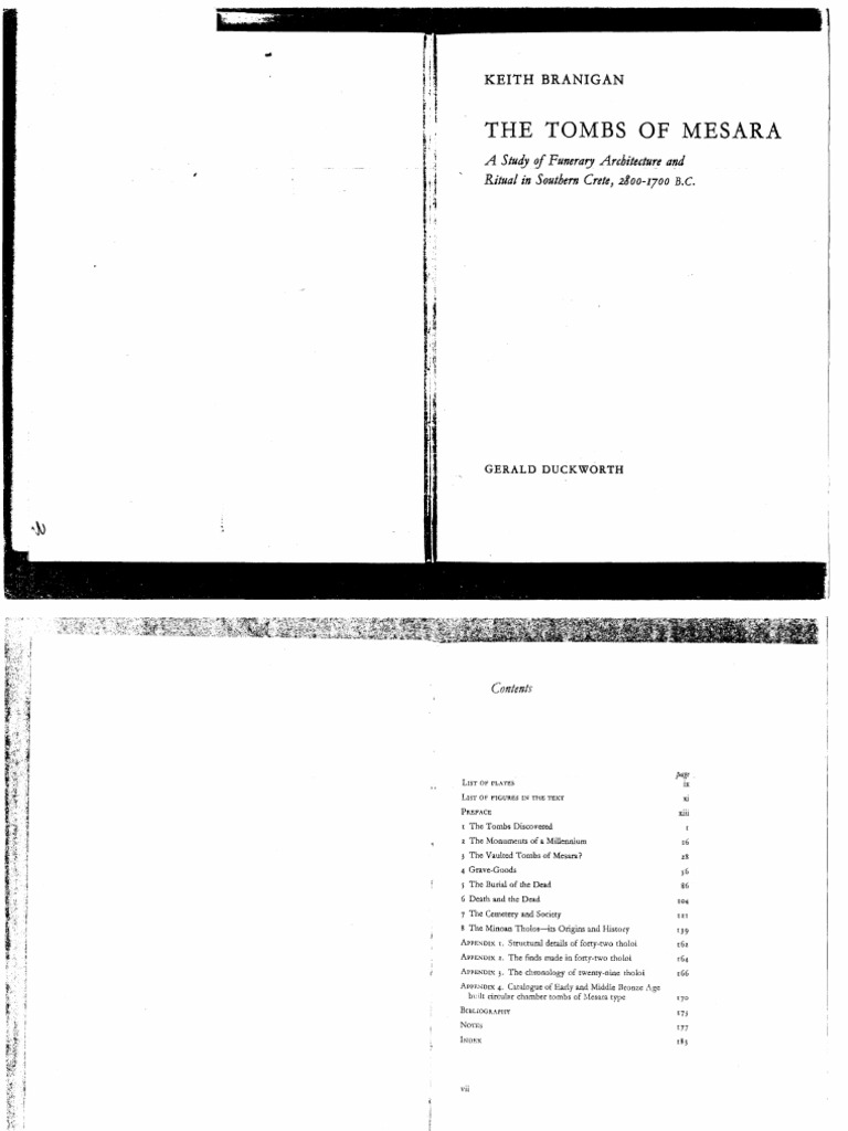 Branigan 1970 Tombs Of Mesara PDF