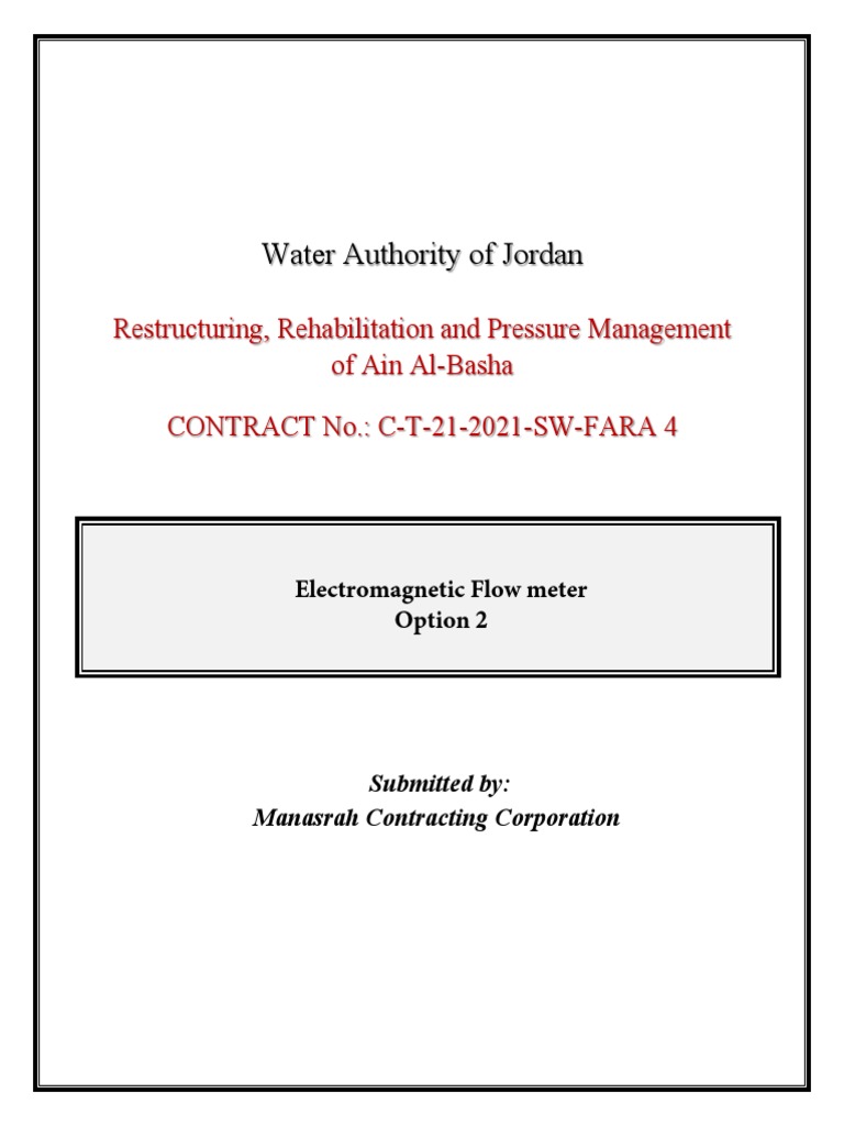 ABB Electromagnetic Flow Meter Proposal | PDF | Flow Measurement ...