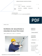 Normas de Seguridad e Higiene en Electricidad