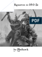 D&D 5e Warcraft Resources