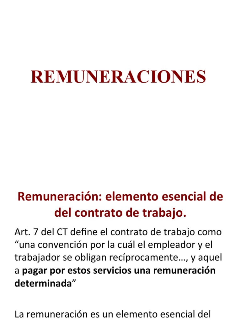 Definición de Remuneración Laboral | PDF | Salario | Contabilidad