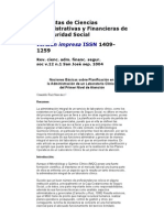 Revistas de Ciencias Administrativas y Financier As de La Seguridad Social