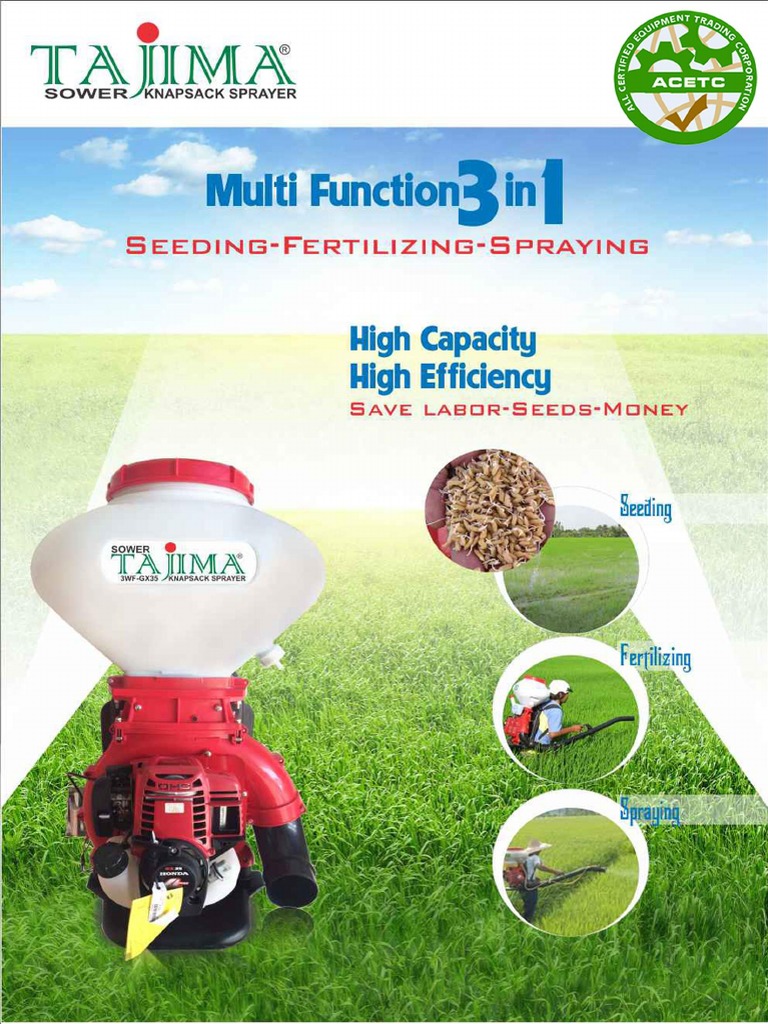 Pdf Tajima Sprayer Pdf
