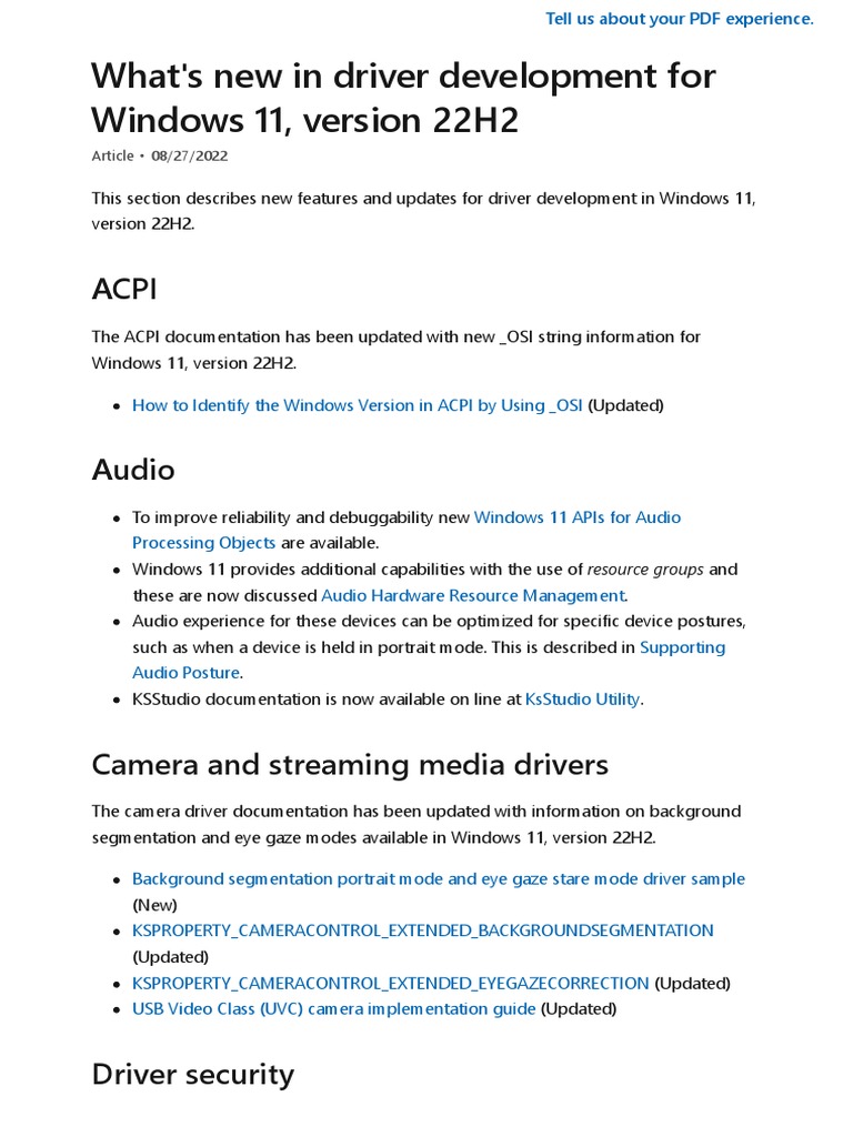 Windows Hardware Drivers PDF Microsoft Windows Windows 10