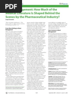 Download Big Pharmas influence on medical literature -  behind the scenes  2007 by EMFsafety SN66198511 doc pdf