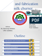 Design and Fabrication of Milk Churner Final Project