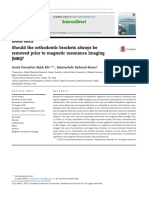 Should The Orthdontic Brackets Always Be Removed Prior To MRI