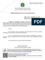 Portaria n° 735 - 2023 (Valor do Pagamento do Deslocamento para Pesquisa Externa - Perícia Externa)