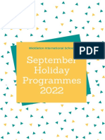 September 2022 Term Break Programme Poster - v2